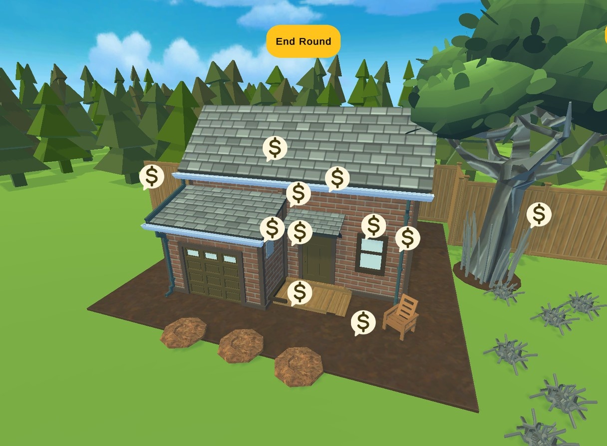 FireSafe Friends wildfire resilience game screenshot from Figure 1 of Talking Wildfire